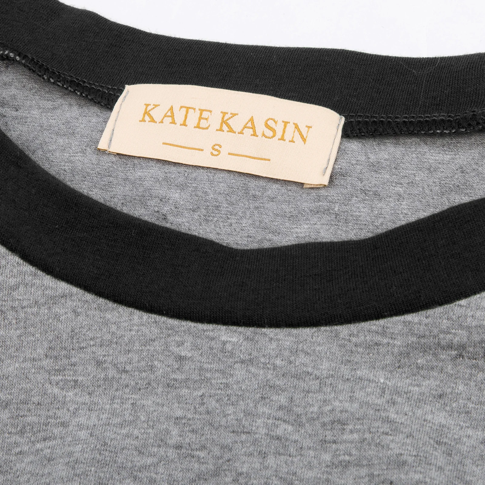 Модные женские повседневные контрастные цвета рукава эластичная футболка с