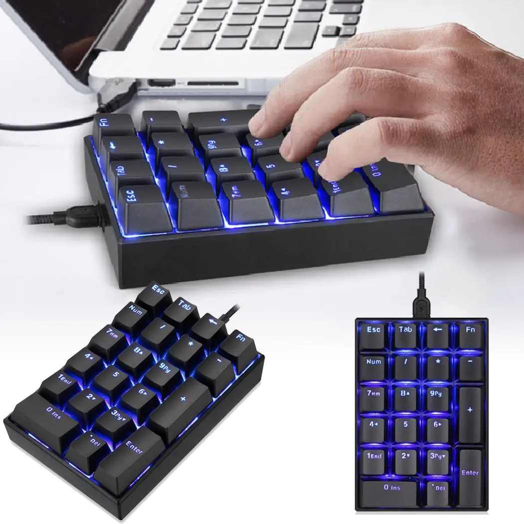 Motospeed K23 USB Проводная цифровая механическая клавиатура с переключателем коробки