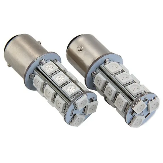 2x1157 SMD 5050 18 Red LED Flash Car Brake Tail Rear Signal Stop Light Lamp Bulb | Светофор