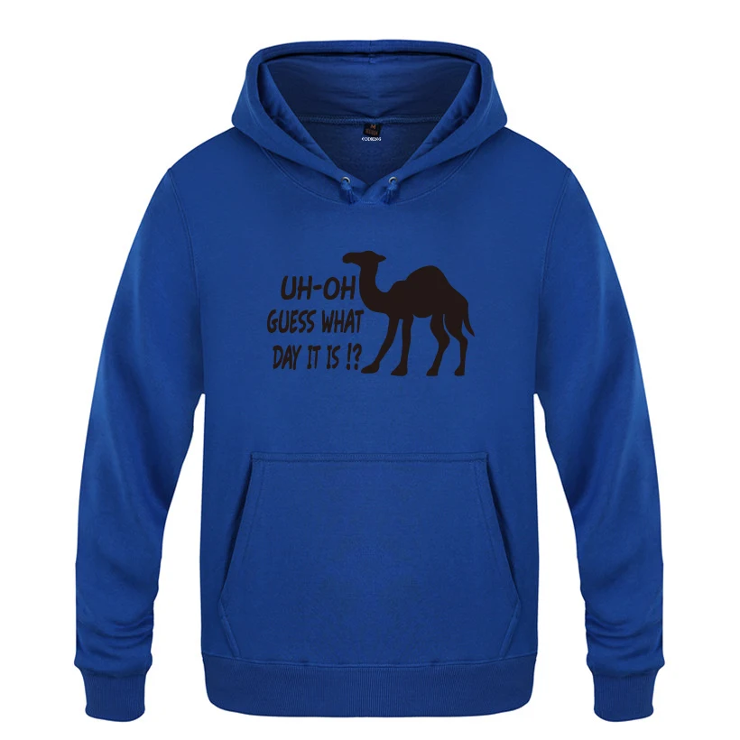 UH Oh догадаться какой день это Camel Hump дневные толстовки мужские 2018 пуловер свитшот