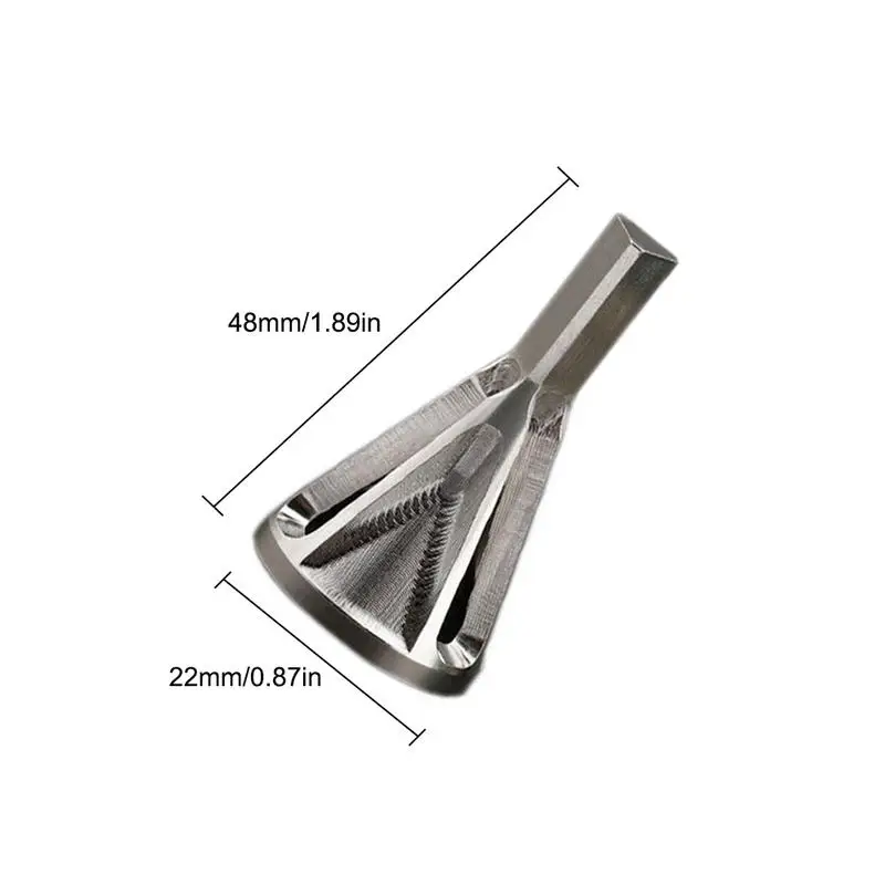 

1PCs Stainless Steel Silver Remove Burr Drill Bit For Various Electric Drill Burr Remover Deburring External Chamfer Tool