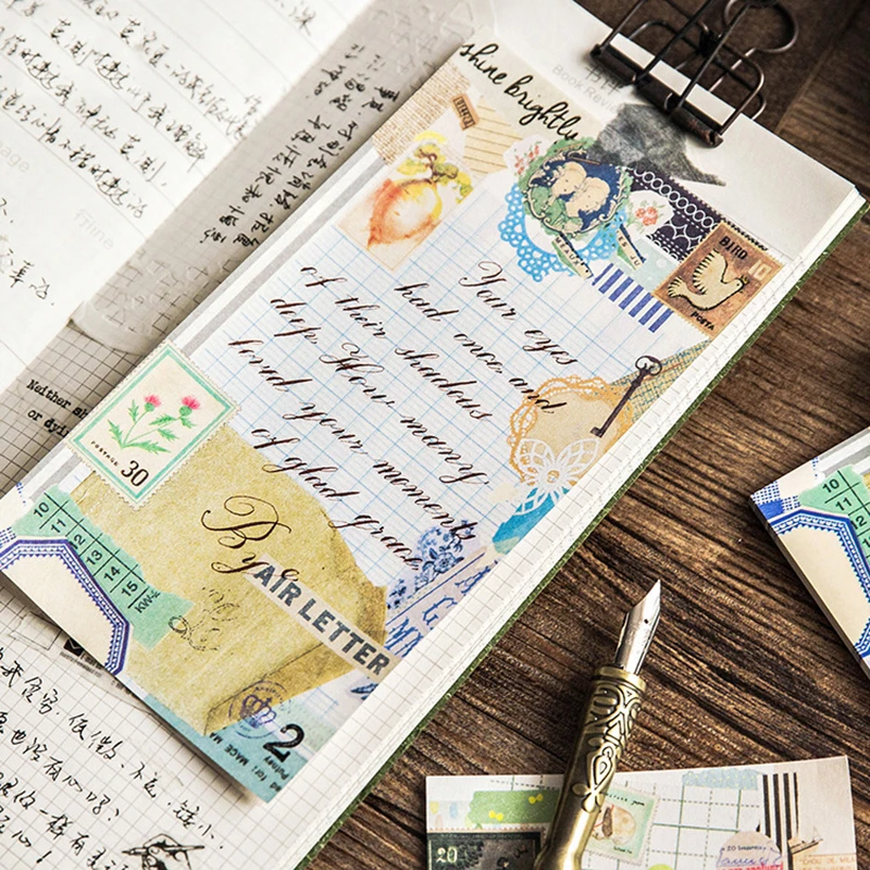 30 sheets Beautiful Notepad Paper Page Sticky Notes Memo Pad Lovely Sticker Dairy Photo Album Label Message Bookmarks | Канцтовары для