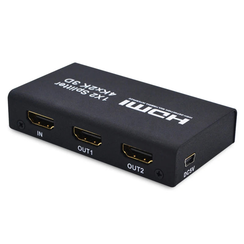 Лучшие предложения Новый HDMI 1x2 сплиттер поддержка 4K x 2 K 3D один-в и два-out