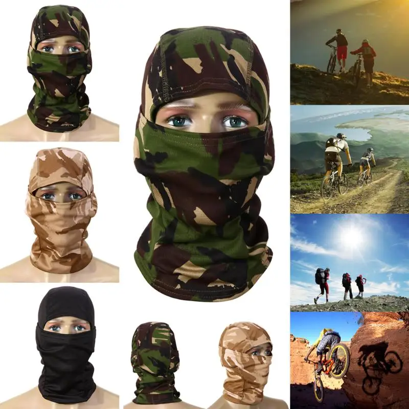 3D камуфляжная велосипедная маска на все лицо камуфляжные головные уборы