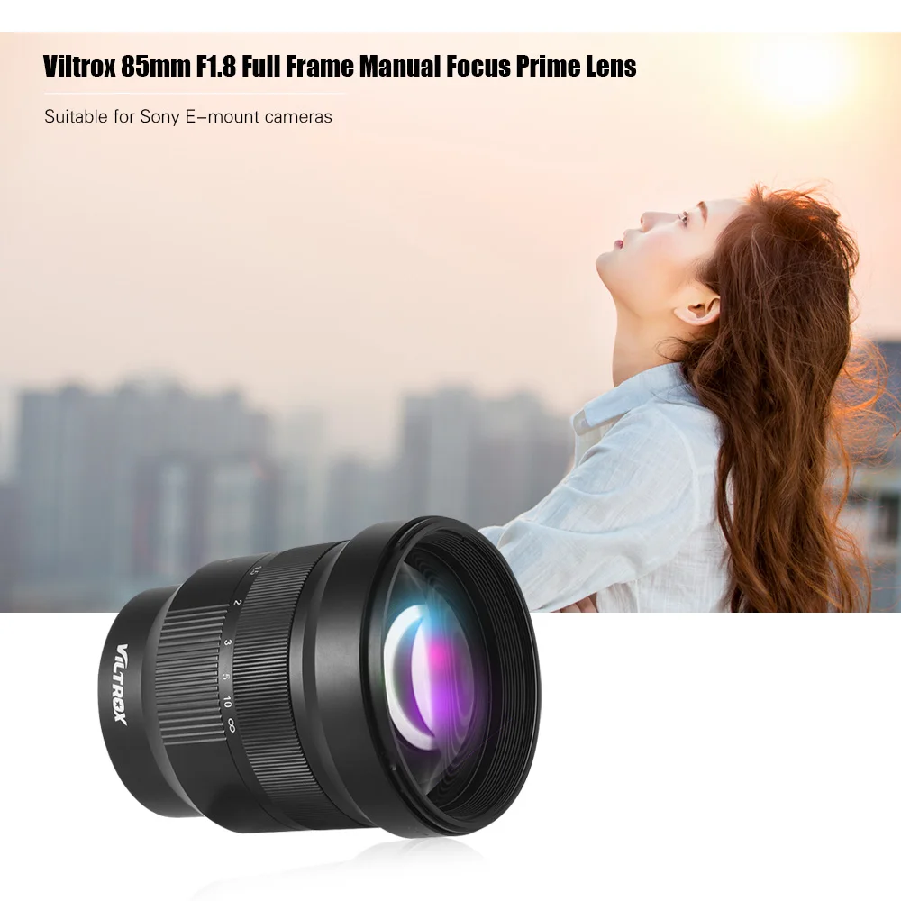 Viltrox PFU RBMH 85 мм F1.8 широкоугольный объектив с полной оправой ручная фокусировка