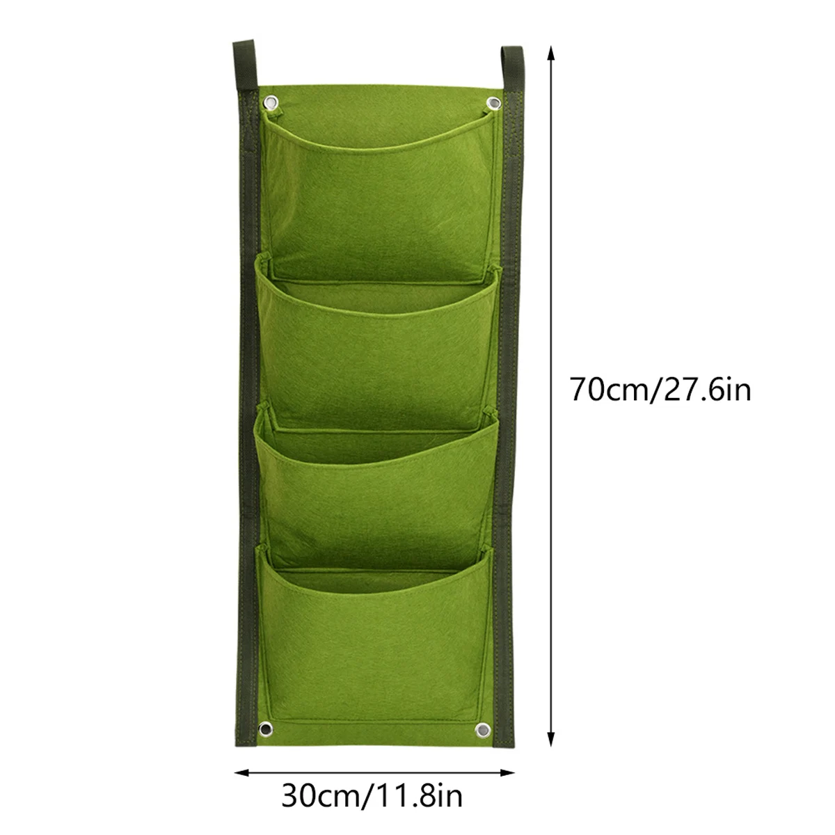 

Vertical Garden Planter Wall-Mounted Planting Flower Grow Bag 4 Pocket Vegetable Living Garden Home Supplies 70*30cm
