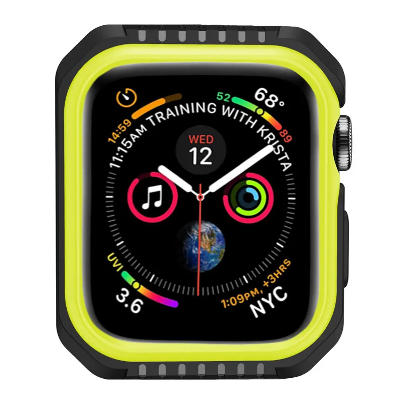 Чехол из ТПУ + PC Часы чехол для Apple Watch версии 6 SE 5 4 3 38 мм 42 40 44 рамка чехлы с полной