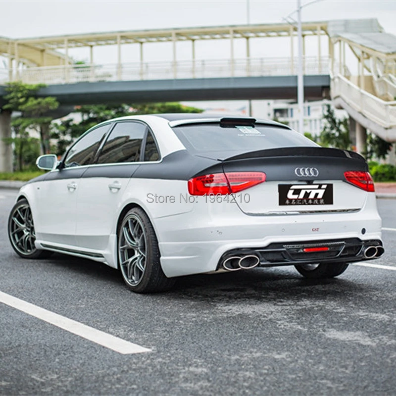 Автомобильный Стайлинг задний спойлер из углеродного волокна для Audi A4 B8 b8 5 4