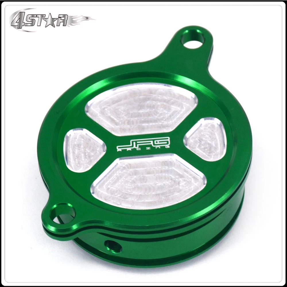 

Алюминиевый Масляный фильтр для мотоцикла CNC, крышка для KAWASAKI KX450F KXF450 2006-2015 KLX450R 2008-2015, Кроссовый мотоцикл