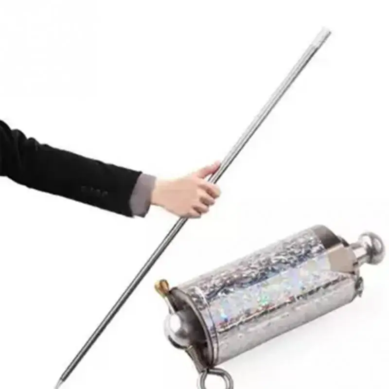 1pcs 150CM length golden 110cm silver cudgel metal Appearing Cane magic tricks for professional magician stage street 83034 | Игрушки и