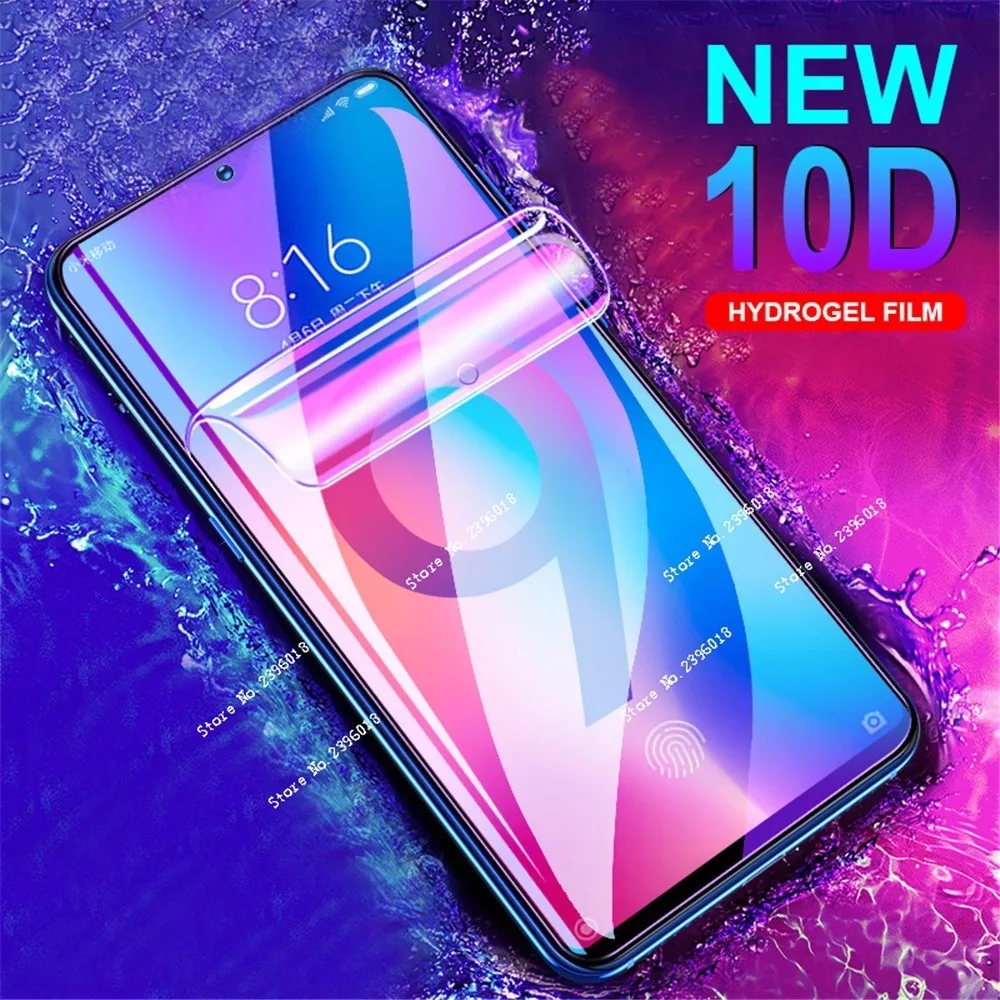 Новая 10D мягкая Гидрогелевая пленка для Xiaomi Mi 9 9SE Mix 2S 3 защитная на весь экран Redmi 7 6