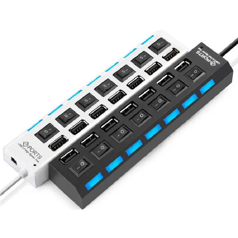 009 USB1.1 независимый семь HubUSB один переключатель USB мульти-в-одном концентратор |