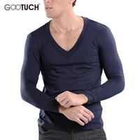 plus size undershirts winter mens long sleeved famous brand mens long sleeve undershirt basic tops undershirt 4xl 5xl 6xl 2257