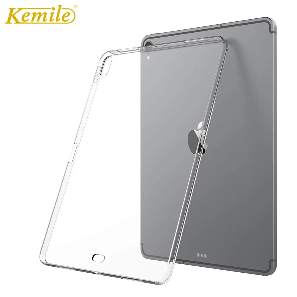 Чехол Kemile для iPad Pro 12 9 2018 3th мягкий гибкий бампер прозрачный ТПУ Резиновая задняя