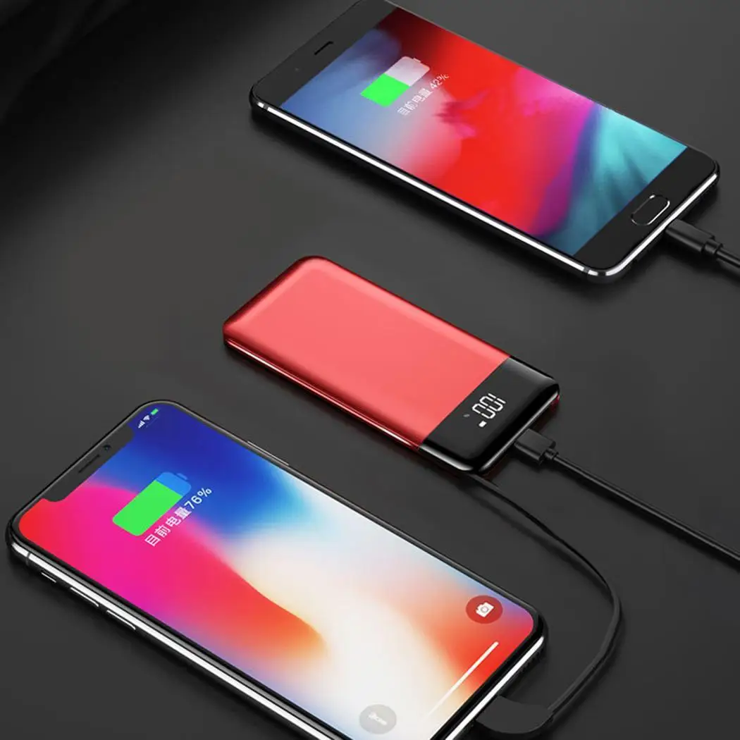 Многофункциональный Портативный Мощность Bank 10000 mah аварийного 75% сплав Smart вообще