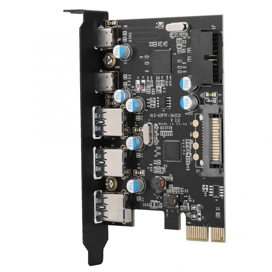 Многофункциональный PCB 5 портовый USB 3 0 Type C к PCI E карта расширения адаптер 2019|Платы