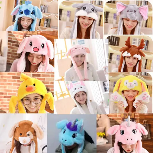 11 стильных женских детских милых плюшевых кроликов ушей кролика шапка может