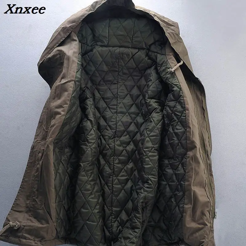 Men Jacket and Coats 2018 Winter Men Warm Coats Fashion Men Jackets Downs Casual Men Thick Outwears Hooded cotton jacket 6XL