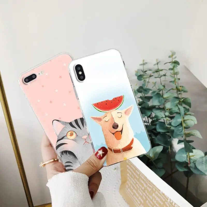 Мягкий чехол для телефона милый мультяшный Xiaomi 5/ 5S/ 5C/ 6X/ 8/ 8SE/ 8Lite/ Note3 Цветной