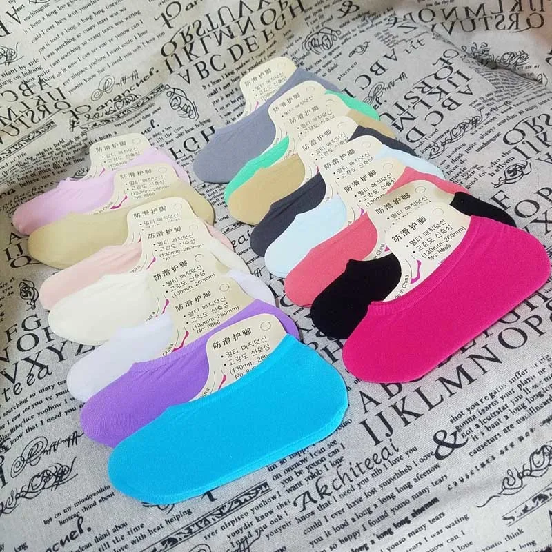 Теплые удобные хлопковые носки Башмачки из бамбукового волокна для девочек и