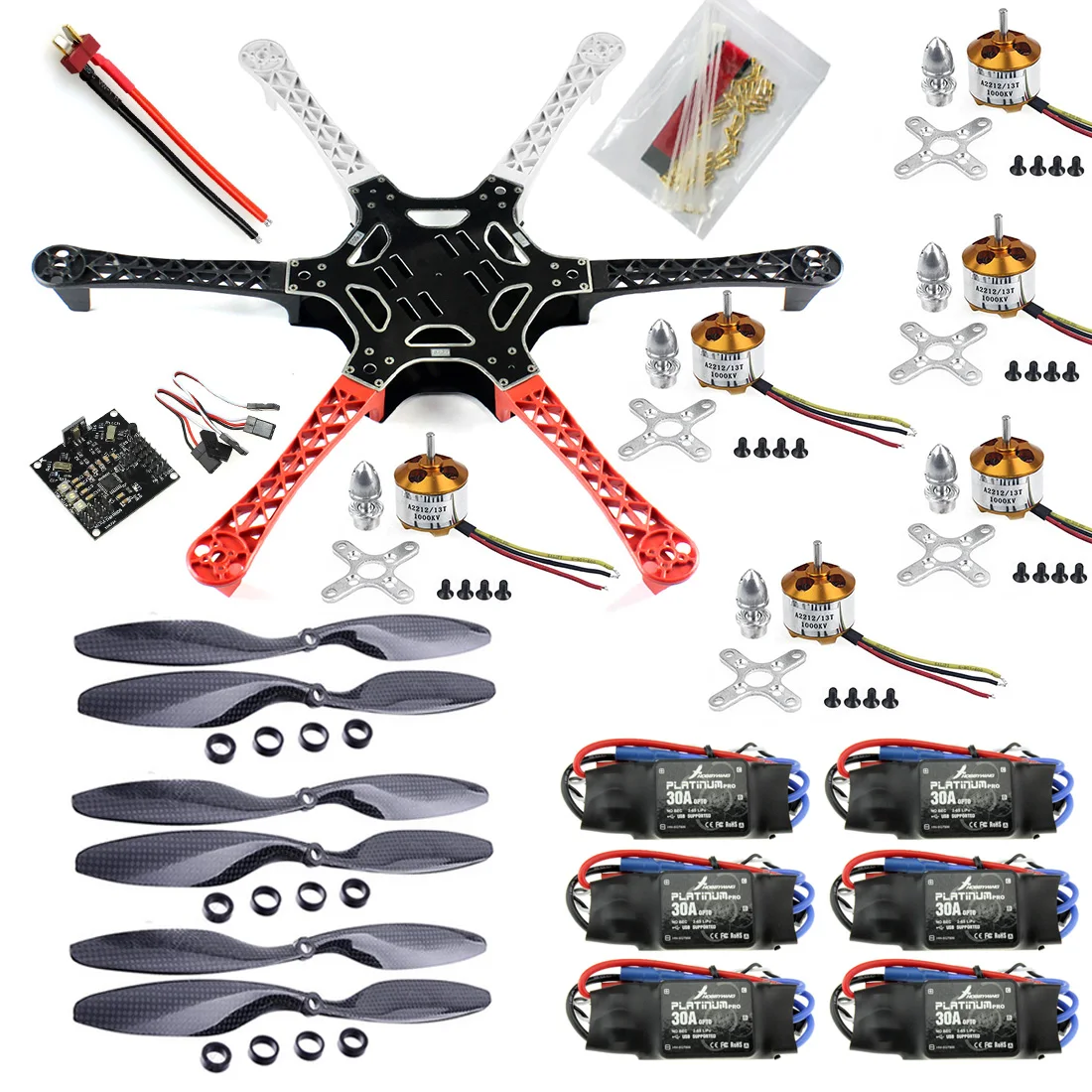 F05114 U F550 Drone FlameWheel Kit с KK 2 3 HY ESC моторные пропеллеры из углеродного волокна +|carbon fiber