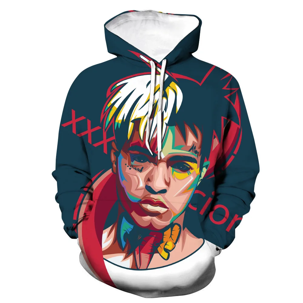 XXXTENTACION для мужчин's толстовки повседневное молодежи весна и осень свободные