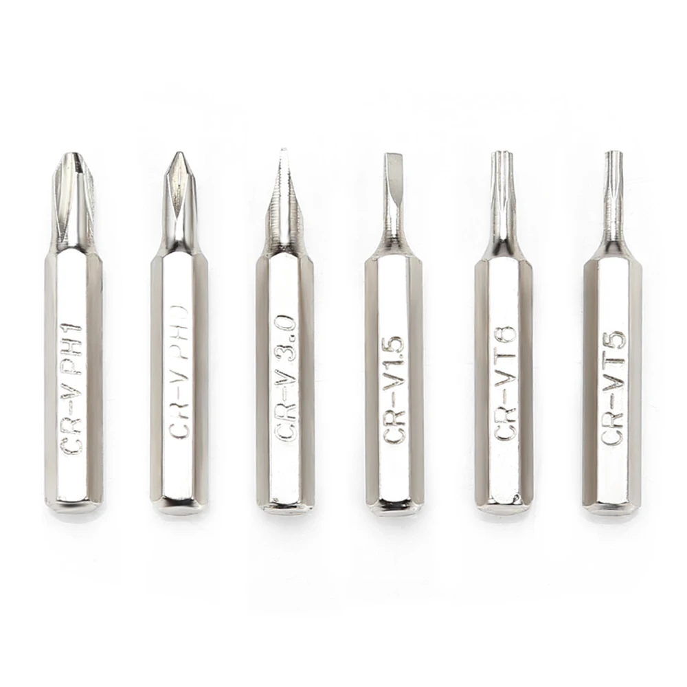 Mini Portable Electric Screwdriver With 6 Bits And 1 Unit For Magnetization Demagnetization Rechargeable Cordless Repair Tools |