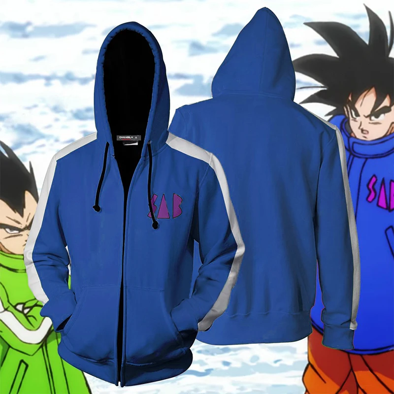 BIANYILONG/Новинка осени зимы 2019 куртка на молнии с объемным принтом Dragon Ball SAB Vegeta And