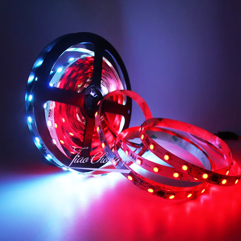 Светодиодная лента WS2818 IC 5 м 150 светодиодов 12 В 5050 RGB полноцветная непрерывная