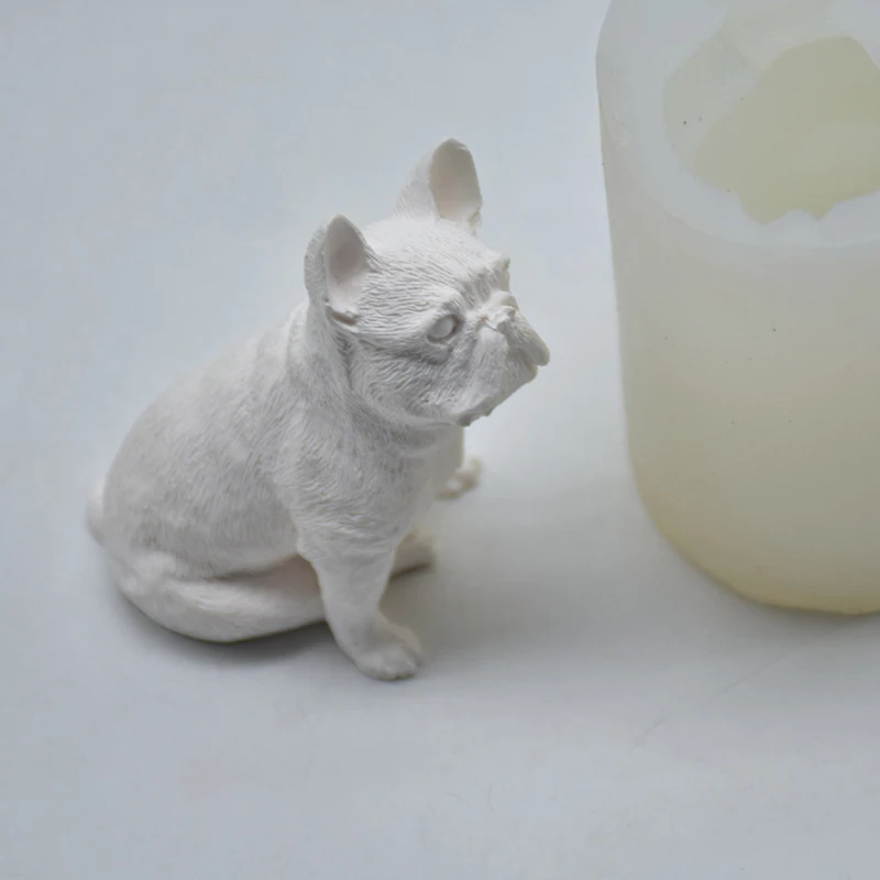 3D Dog Design Silicone Soap Mold Candle Food Grade Chocolate Molds For Making | Дом и сад