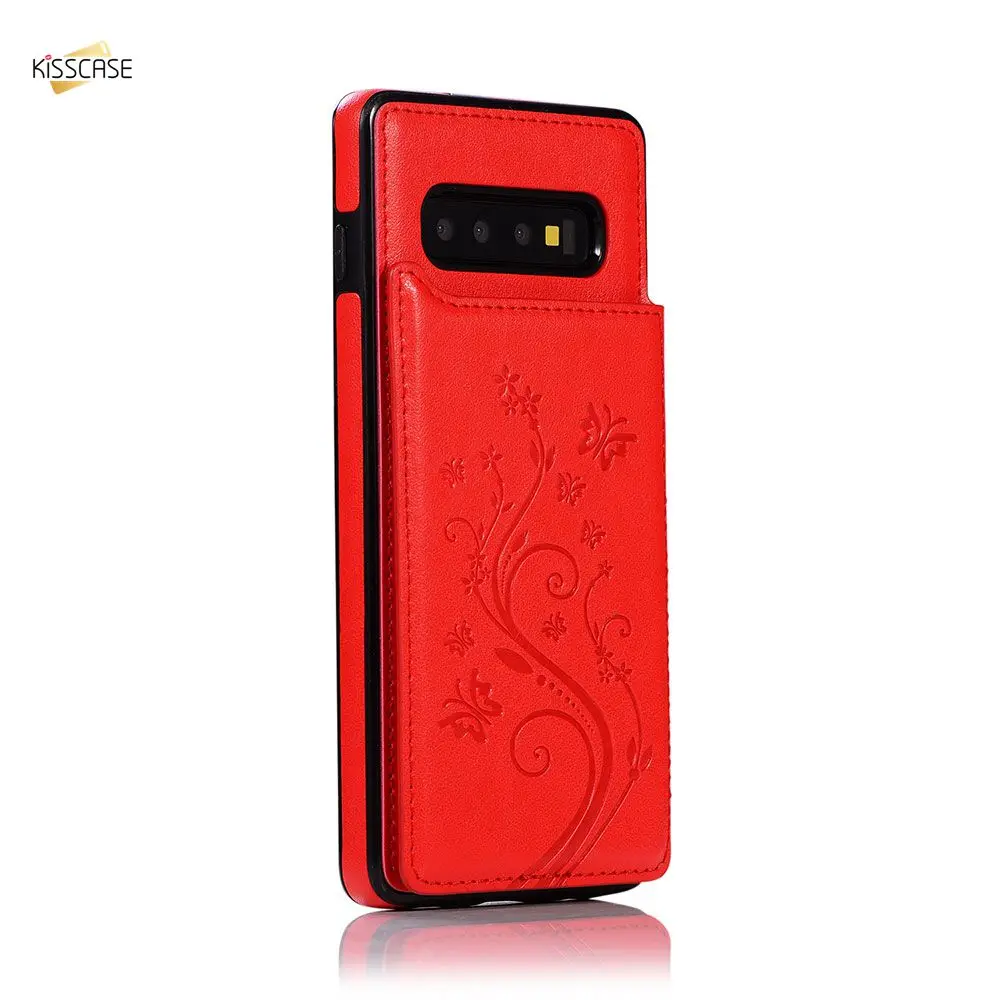 Кожаный чехол-кошелек KISSCASE для Samsung Galaxy S10 S8 S9 Plus S7 Edge чехол-подставка карт Note 8 9 Fundas