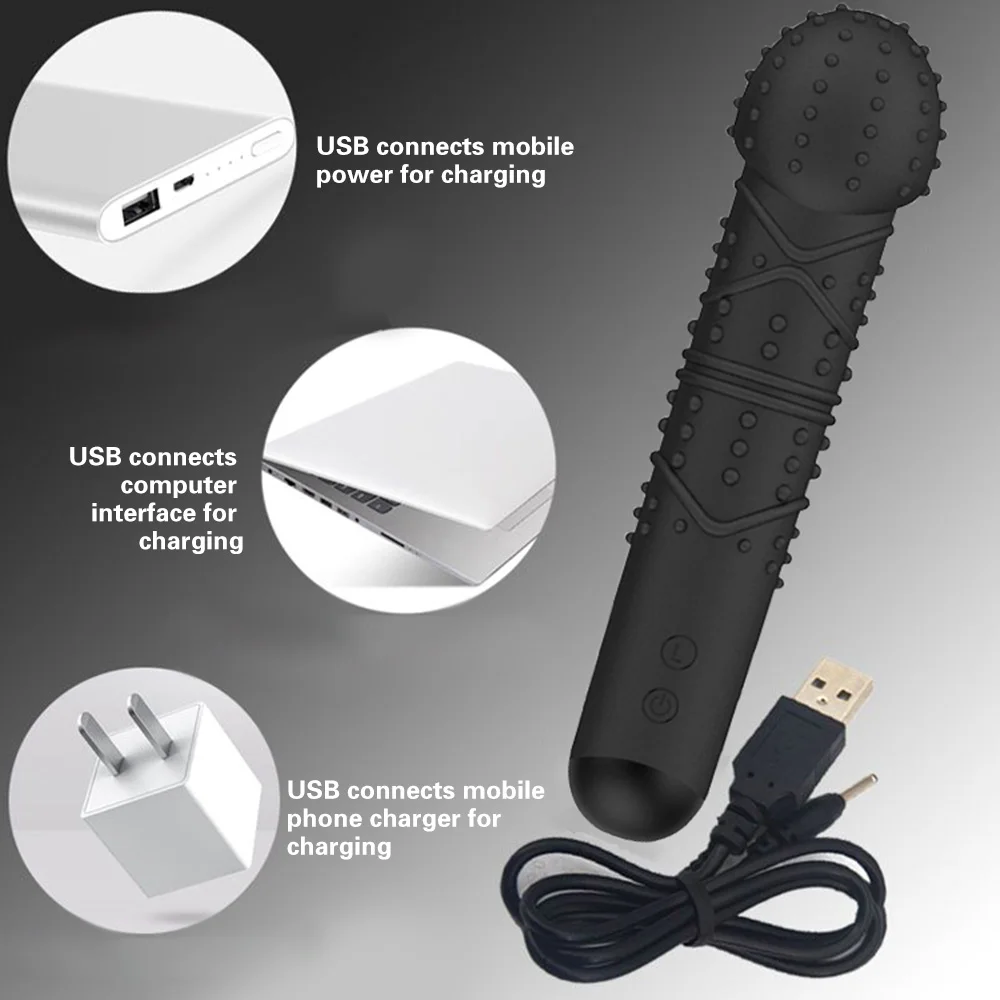 7 скоростей Вибратор для точки G силиконовая Вибрирующая палочка