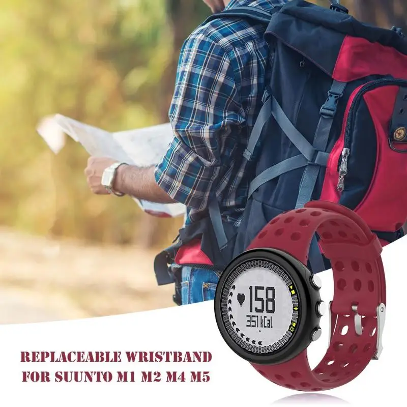 Мужской силиконовый сменный ремешок для часов SUUNTO M1 M2 M4 серия Простые Модные часы