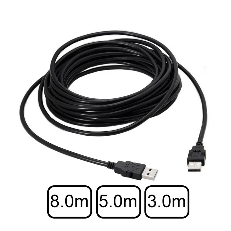 10 футовый черный USB 2 0 высокоскоростной кабель A Male A|Кабели передачи данных| |