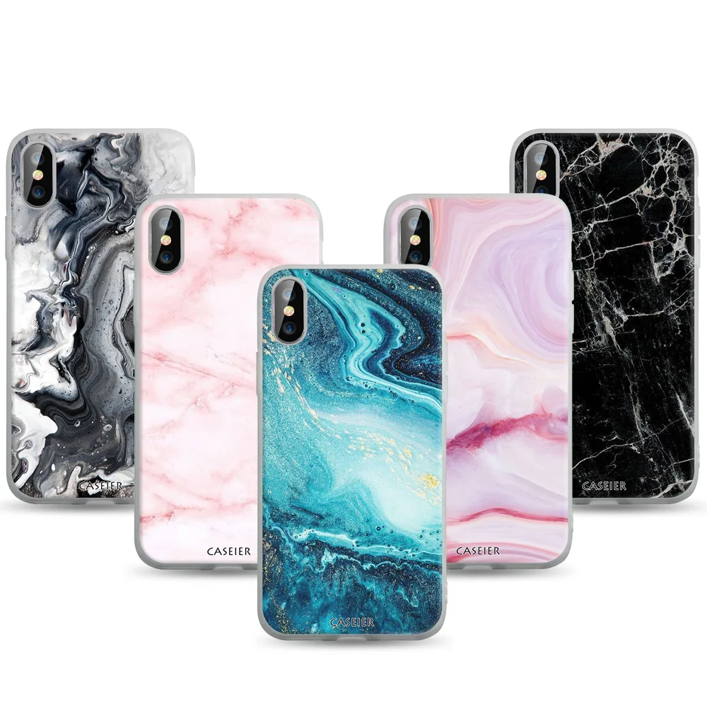 CASEIER Роскошный Мраморный чехол для телефона Xiaomi Redmi Note 5 6 Pro Plus 5A 6A Pocophone F1 S2 Y2 чехлы