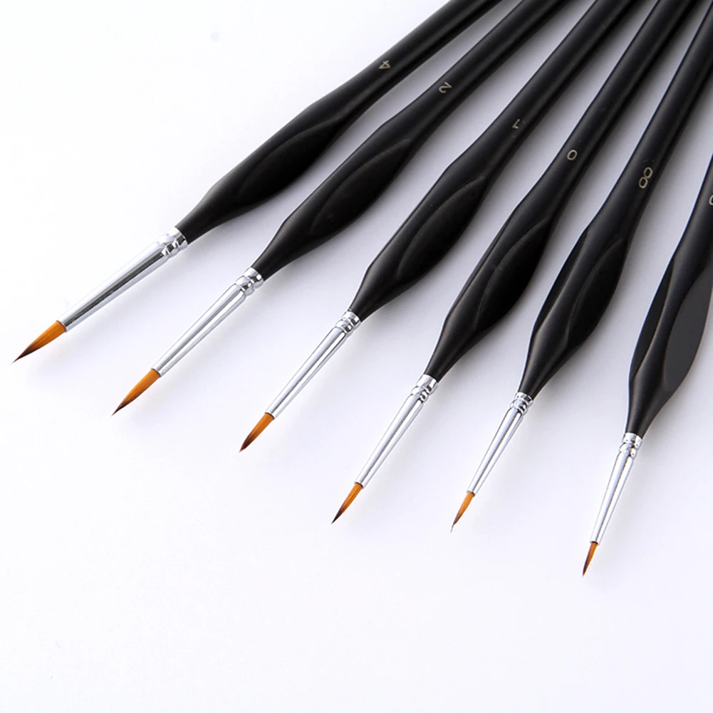 6 шт. для художественного гуашь в наборе нейлоновая шерстяная краска кисти