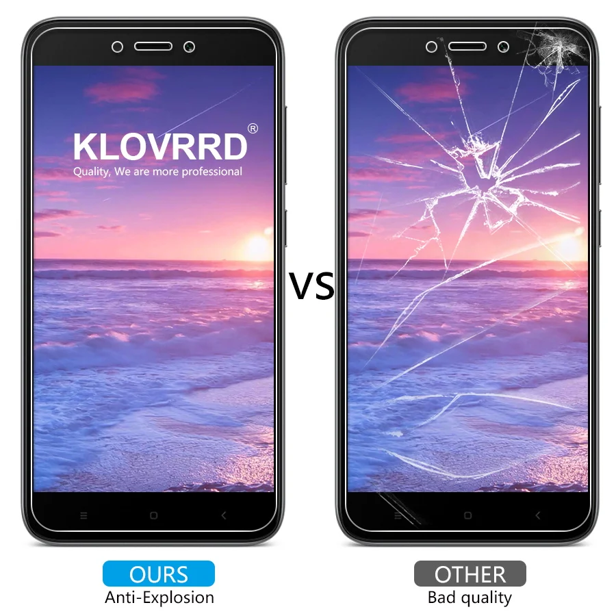 KLOVRRD 2.5D Tempered Glass For Xiaomi Redmi 5A 9H Clear Protective Film Anti Scratch Screen Protector Mi Redmi5A |