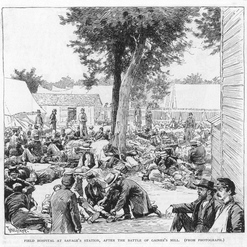 Полевой больница плакат печать Мэри Эванс Picture Library (24X18)|Таблички и знаки| |