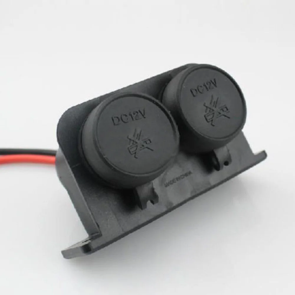 85*45 5*55 5 мм DC 12 V черный Универсальный автомобильный двойной отверстия