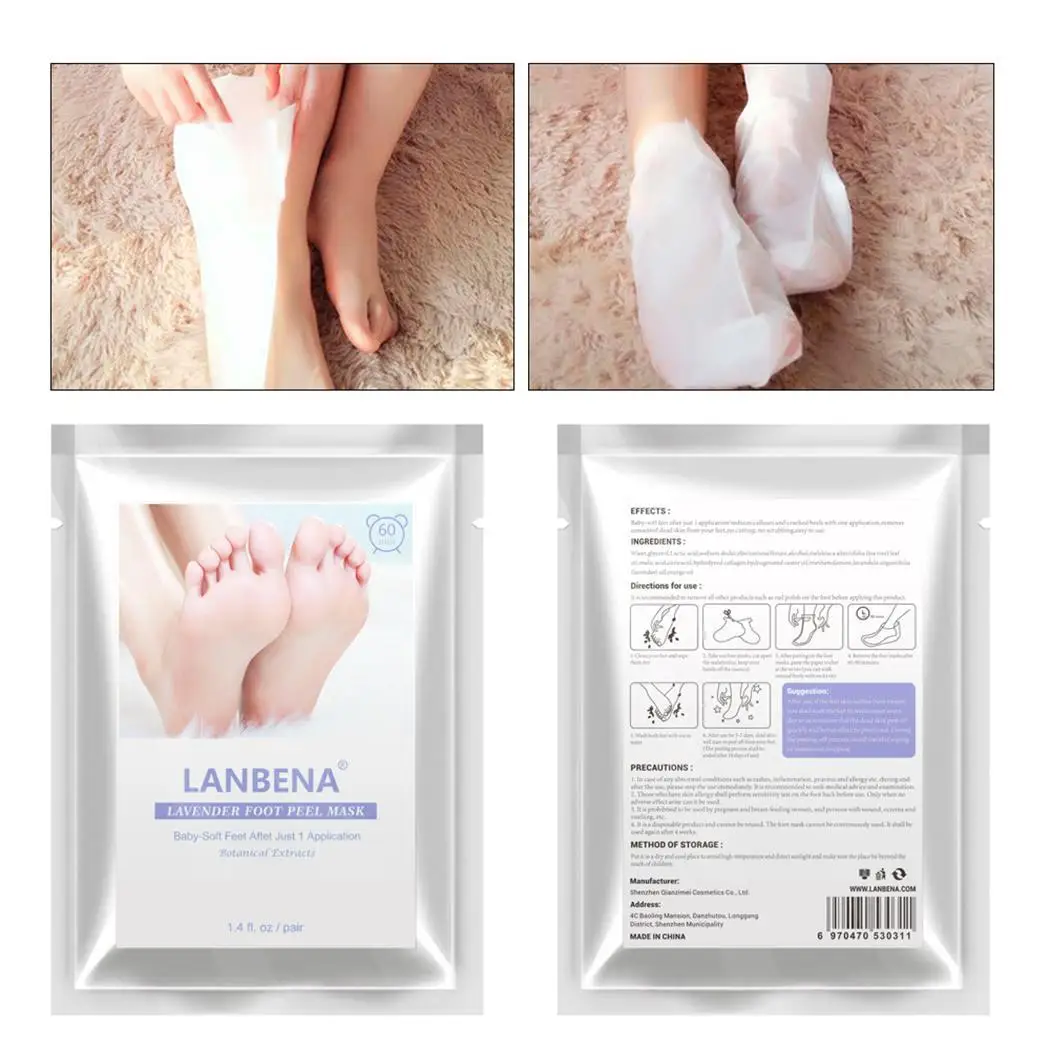 Hydrating Foot Mask Unisex Professional Hard Care Dead Skin Remover Baby-soft Feet Peel | Красота и здоровье
