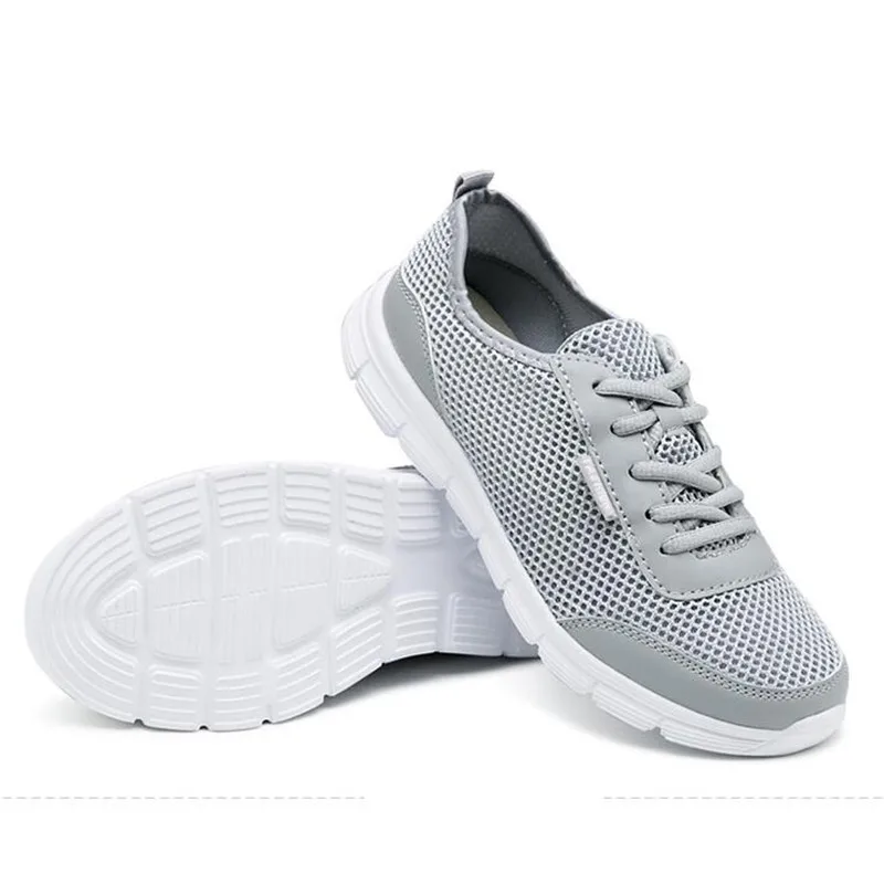 Женская дышащая легкая повседневная обувь на плоской подошве размеры 46 лето