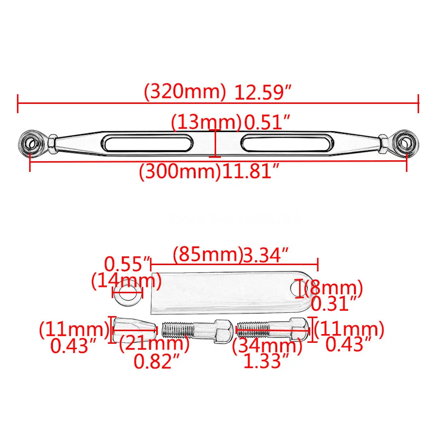 Black Aluminum Alloy Shift Linkage Shifter Link Fits For Harley Breakout Blackline Cross Bones Fatboy Road Glide FLHR Softail | Автомобили