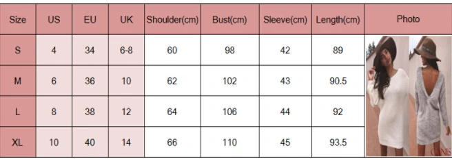 Women Spring Autumn Long Sleeve V-neck Knitted Sweater Dresses Ladies Casual V-back Fleece Warm Solid Mini Dress | Женская одежда