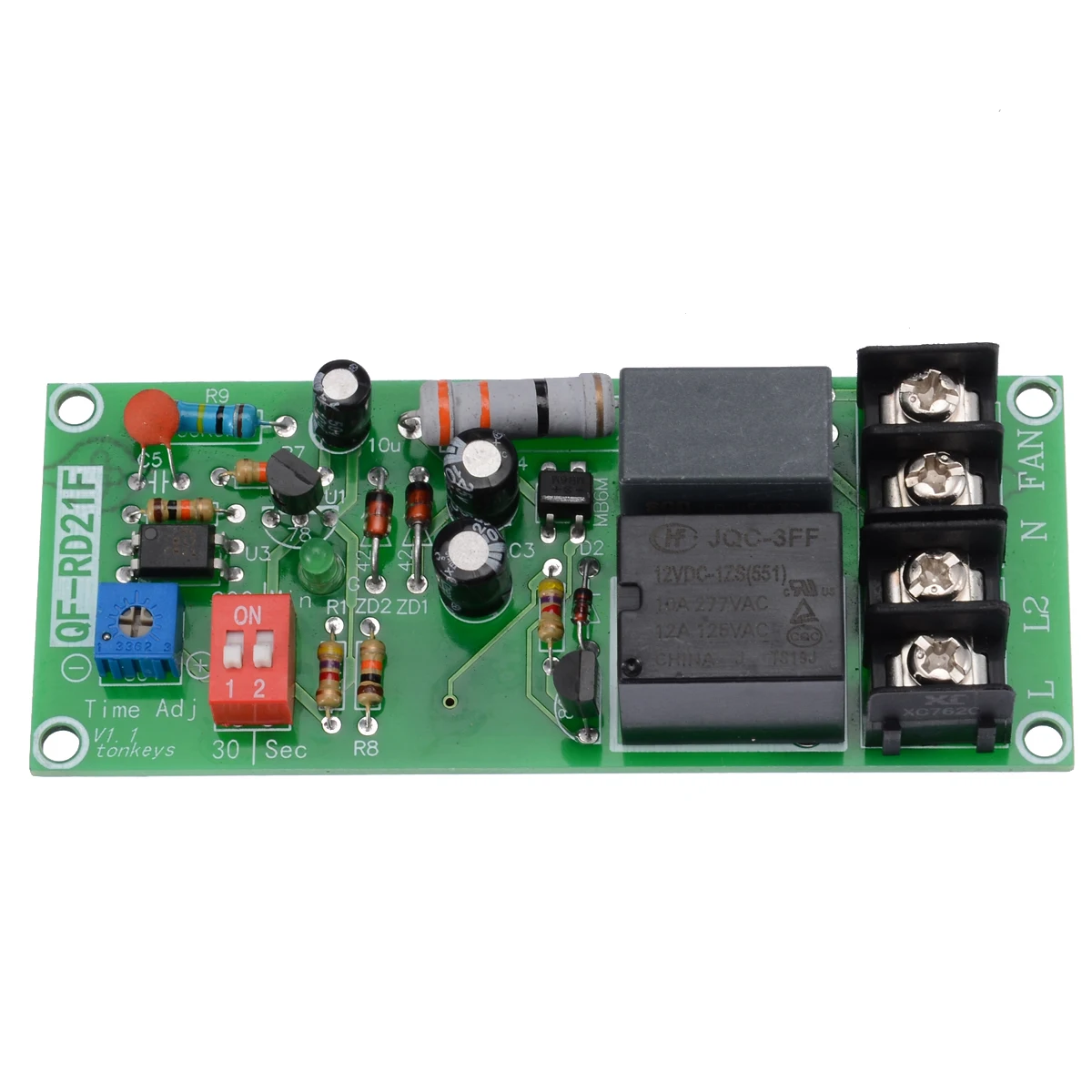 AC 110V-240V Delay Turn OFF Module Relay Timer Control Switch Adjustable Timing Off Board | Обустройство дома