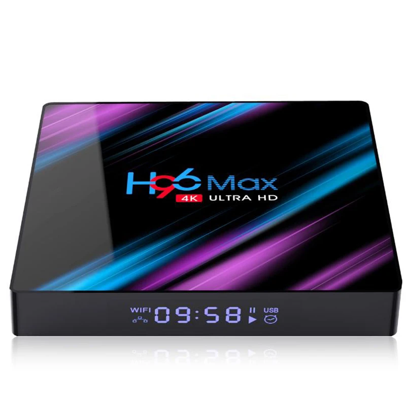 H96 MAX RK3318 Смарт ТВ приставка Android 9 0 4 ГБ 32 64 Гб медиаплеер 4K Google голосовой помощник