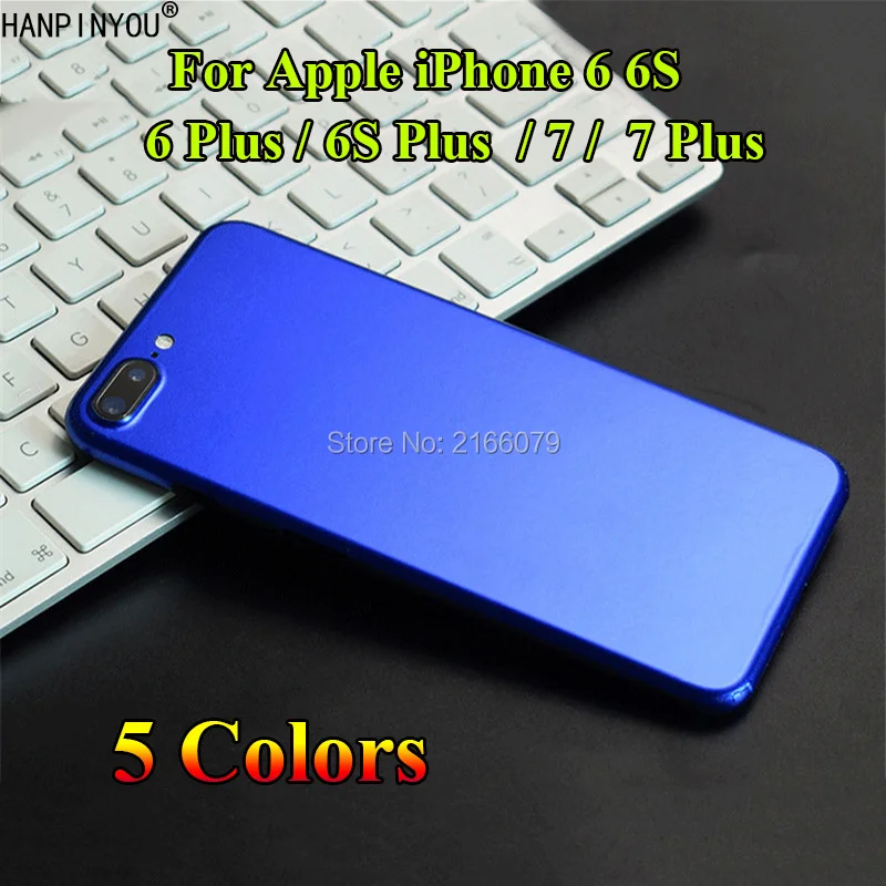 Задняя крышка из фольги для Apple iPhone 6 6s 7 Plus + металлическая наклейка матовая