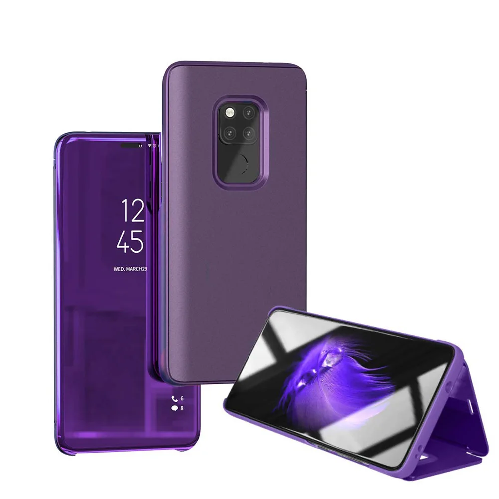 Умный зеркальный флип чехол для телефона Samsung Galaxy S9 S7 S8 Plus Note 8 9 A5 A7 A8 J3 J4 J6 J7 J8 2017 Pro