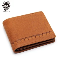 genuine leather wallet mens retro classic embossed brand multi card first layer cowhide handmade purse