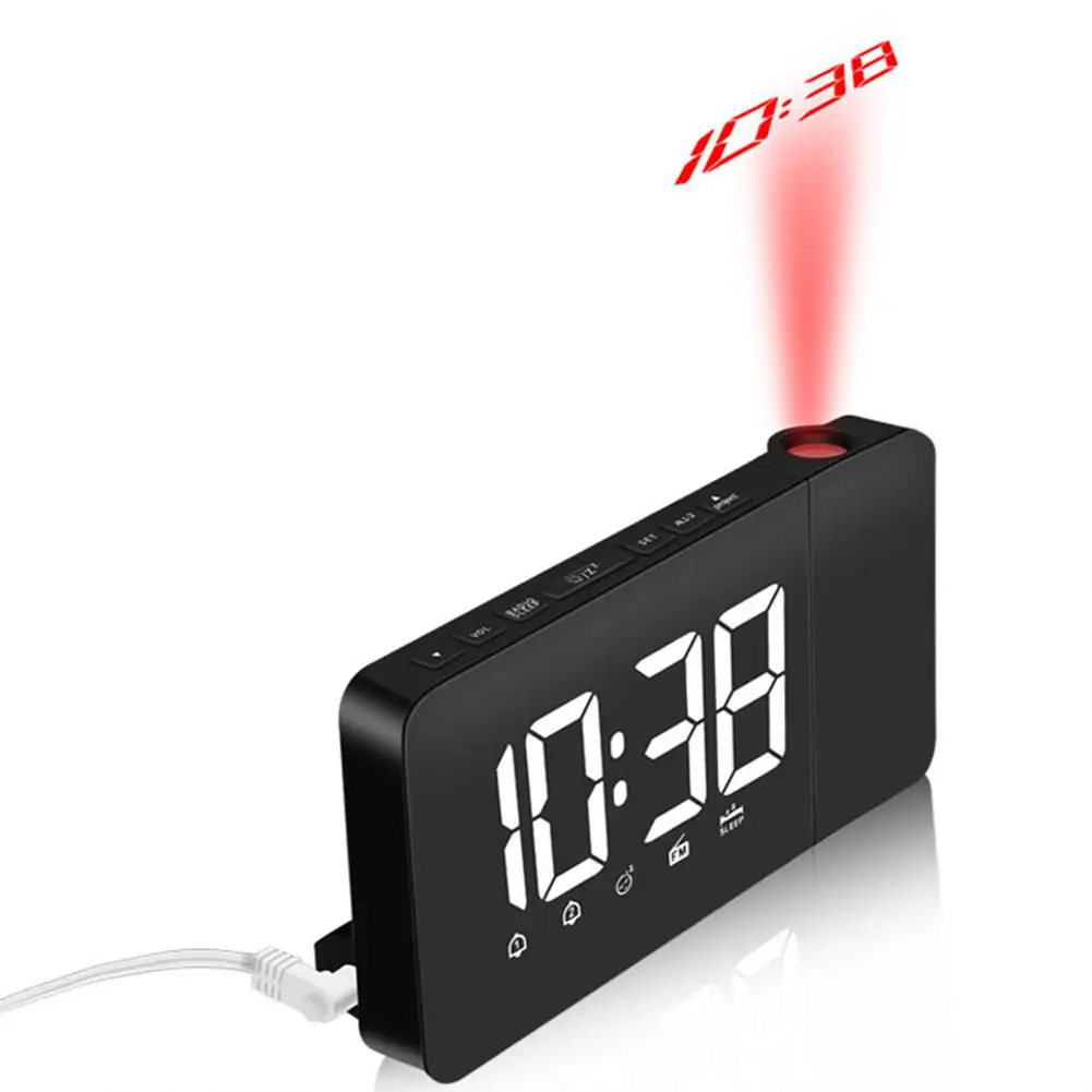 LumiParty радио будильник проекция повтора таймер светодиодный дисплей USB кабель для