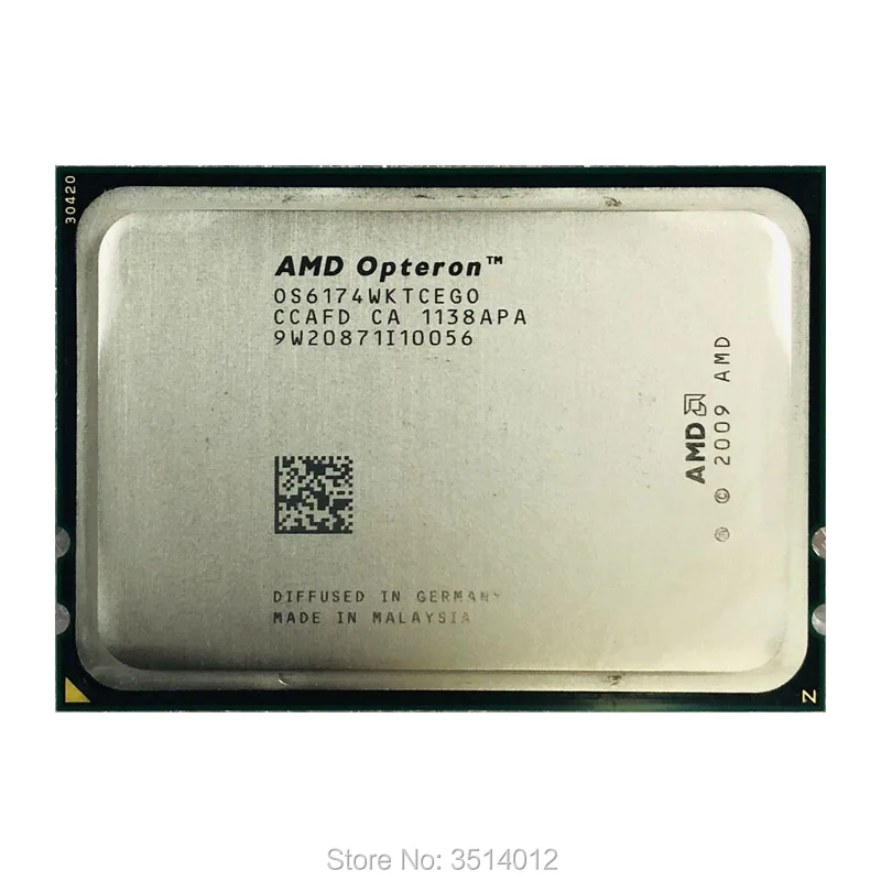 Процессор AMD Opteron 6174 Op 2 ГГц 12 ядер потоков 115 Вт процессор OS6174WKTCEGO разъем